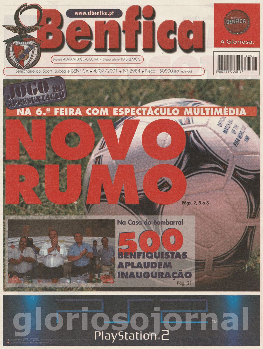 jornal o benfica 2984 2001-07-04